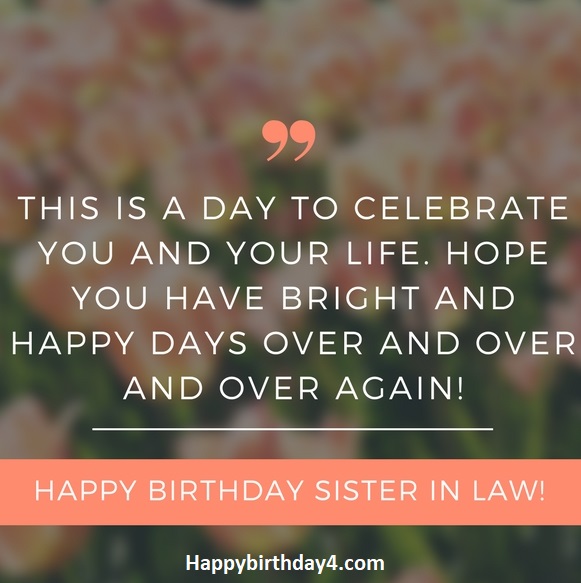 Happy Birthday Wishes For Sister In Law