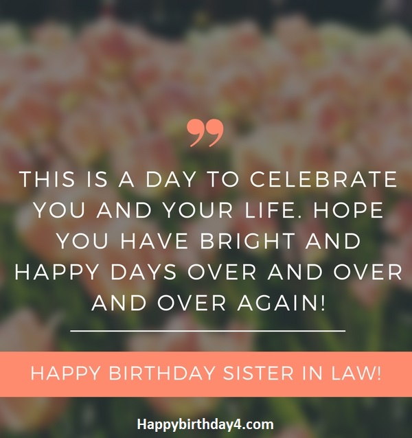 Birthday Wishes For Sister-In-Law