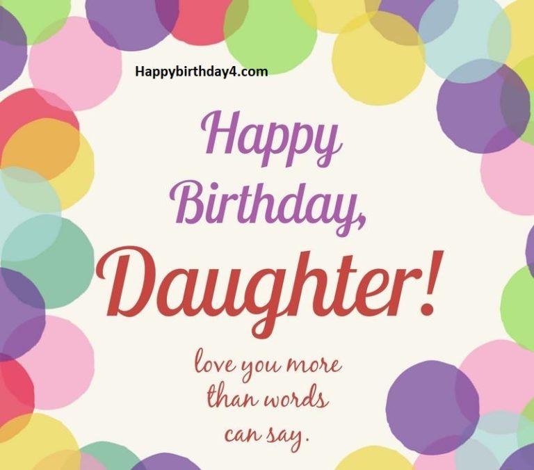 Birthday Wishes For Daughter