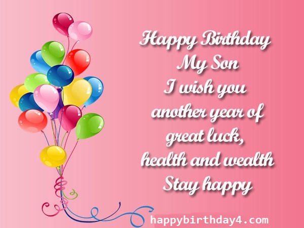 Happy Birthday Son wishes